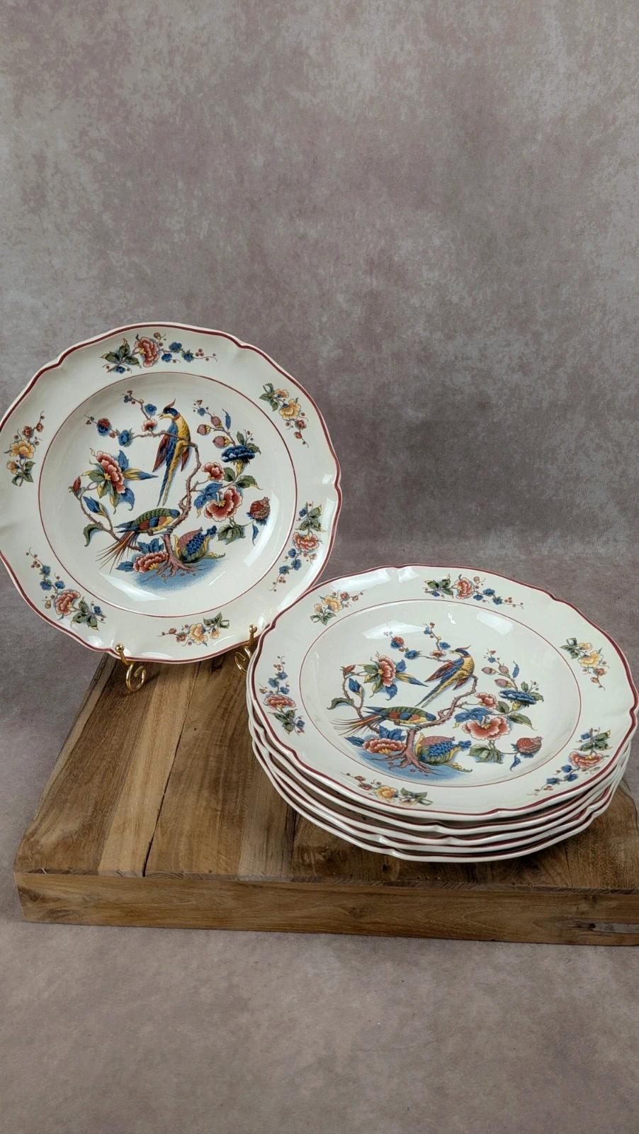 Lot de 6 assiettes creuses Villeroy & Boch – modèle Phoenix