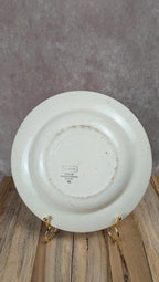 Assiette creuse ancienne en terre de fer Digoin Sarreguemines modèle Jacques – décor bleu