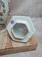 Potiche couverte ancienne faïence Desvres Fourmaintraux Xixe décor chinoiserie chien de Fô