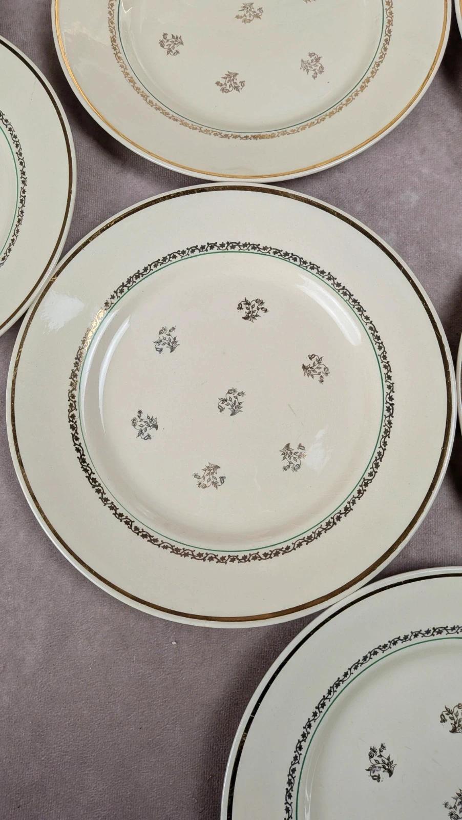 Lot de 12 assiettes plates Gien