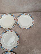 Service à gâteaux vintage Digoin Sarreguemines – 1 plat + 10 assiettes à dessert