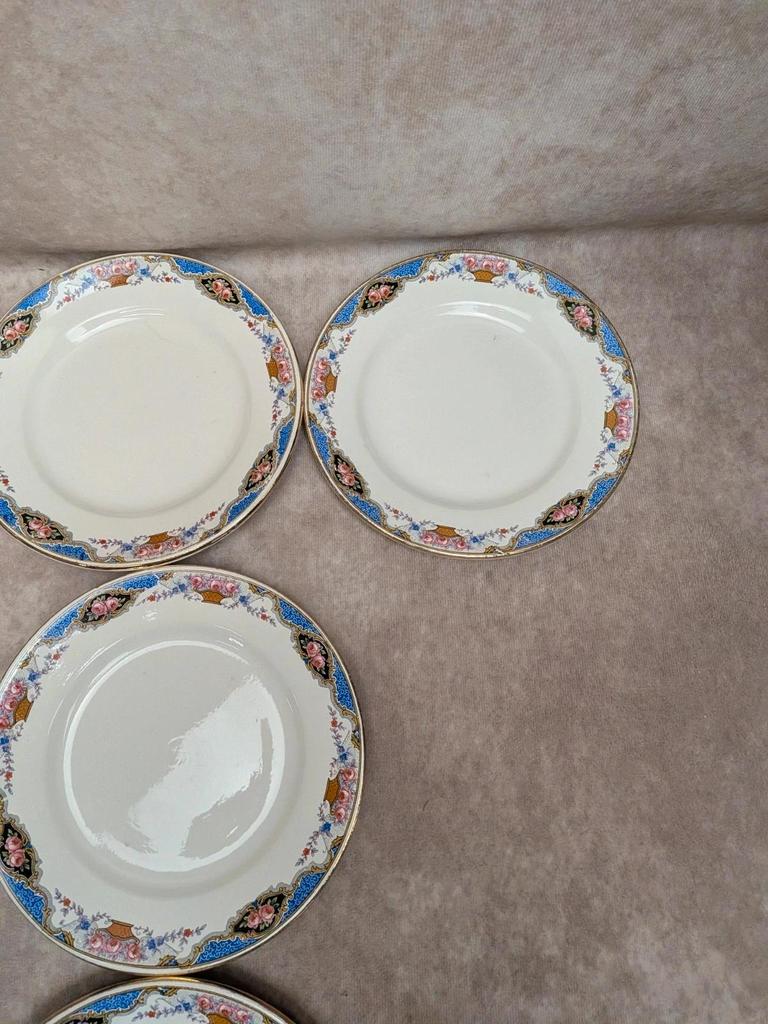 Service à gâteaux vintage Digoin Sarreguemines – 1 plat + 10 assiettes à dessert