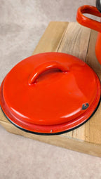 Petite cocotte vintage en fonte émaillée