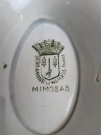 Saucière ancienne en terre de fer Saint-amand et Hamage – Modèle Mimosas