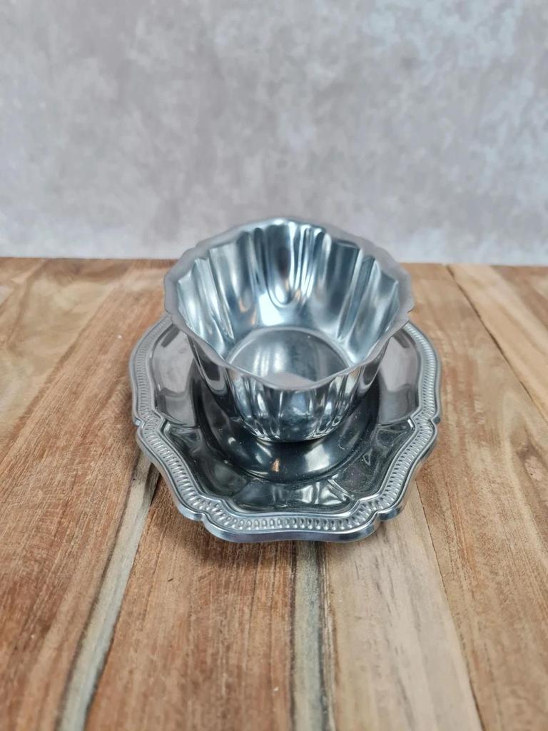 🌿 Élégante saucière vintage Guy Degrenne – Inox Made in France 🇫🇷