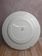 Grand plat rond en terre de fer Clairefontaine modèle Pompadour 33 cm