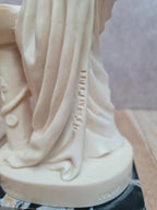Statue vintage Santini femme antique – sculpture italienne sur socle marbre 26 cm