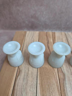 Service à œufs ancien Vallérysthal en opaline – poule et 6 coquetiers