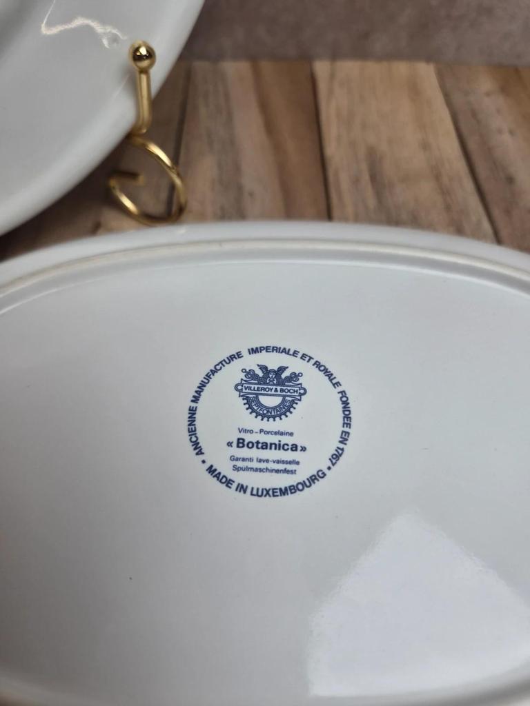 Lot 2 plats Villeroy & Boch Botanica – vitro-porcelaine – Luxembourg
