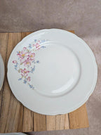 Lot de 3 assiettes plates vintage en porcelaine Jugoporcelan – Yougoslavie