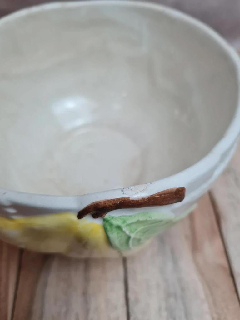 Bol en barbotine Martan Portugal décor poire – esprit campagne chic