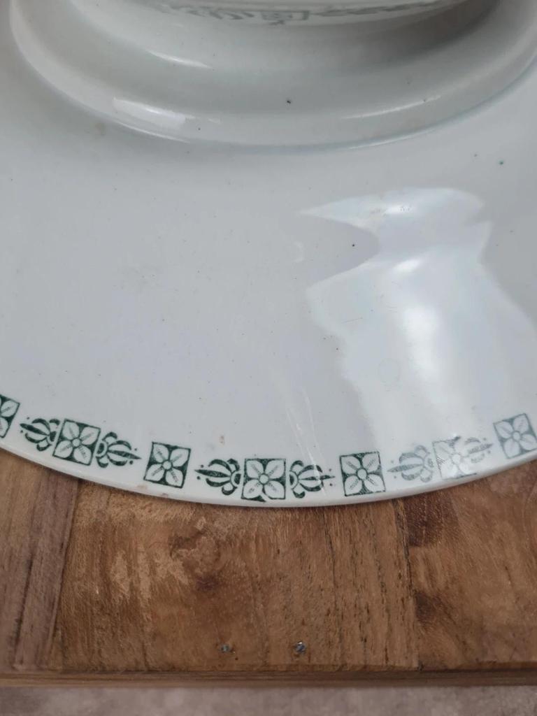 Compotier sur pied ancien Gien – Modèle Clara, Terre de fer