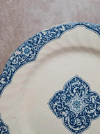 Assiette ancienne Gien Xixe – Grand Dépôt E. Bourgeois Paris – Terre de fer