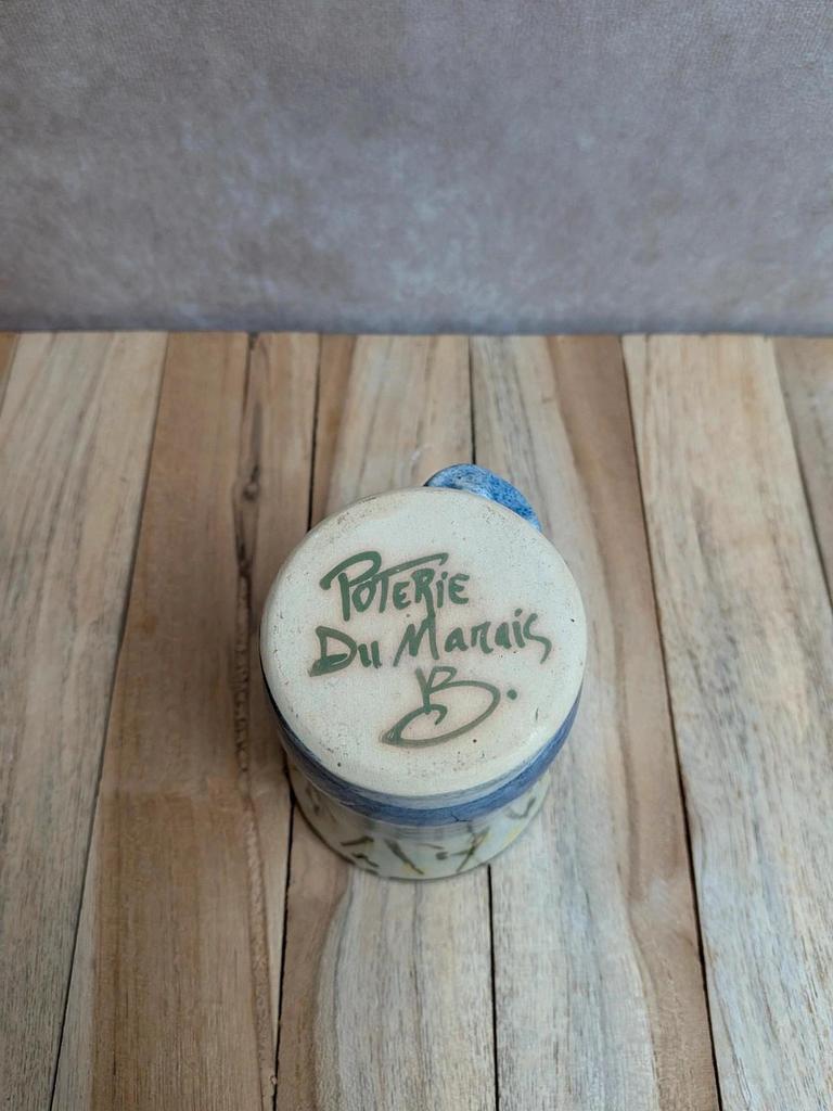Grande tasse vintage Poterie du Marais – Céramique française signée