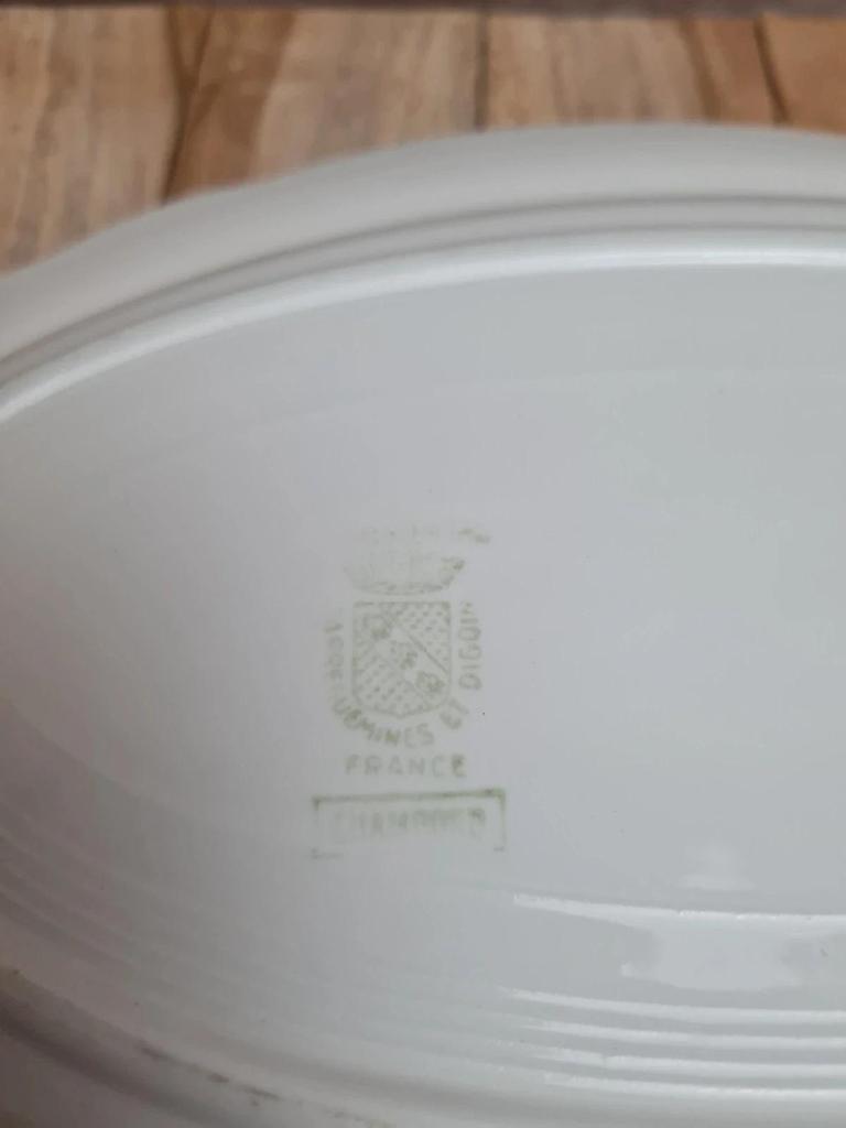 Plat ovale ancien Sarreguemines modèle Chambord 💙