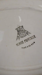 Plat ovale Gien – modèle Venise Poitevine peint main