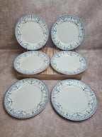 Lot de 6 assiettes Terre de Fer Hb & Cie – Service Balzac bleu 💙