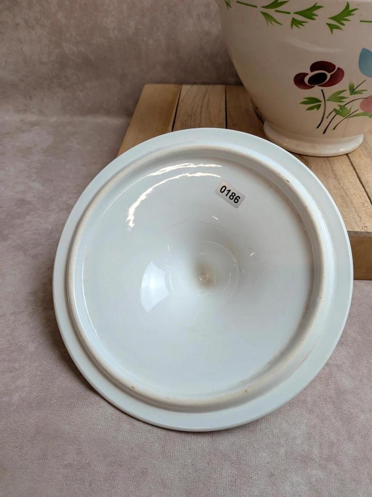 Soupière ancienne en terre de fer Digoin Sarreguemines – Modèle Poupette – Vintage