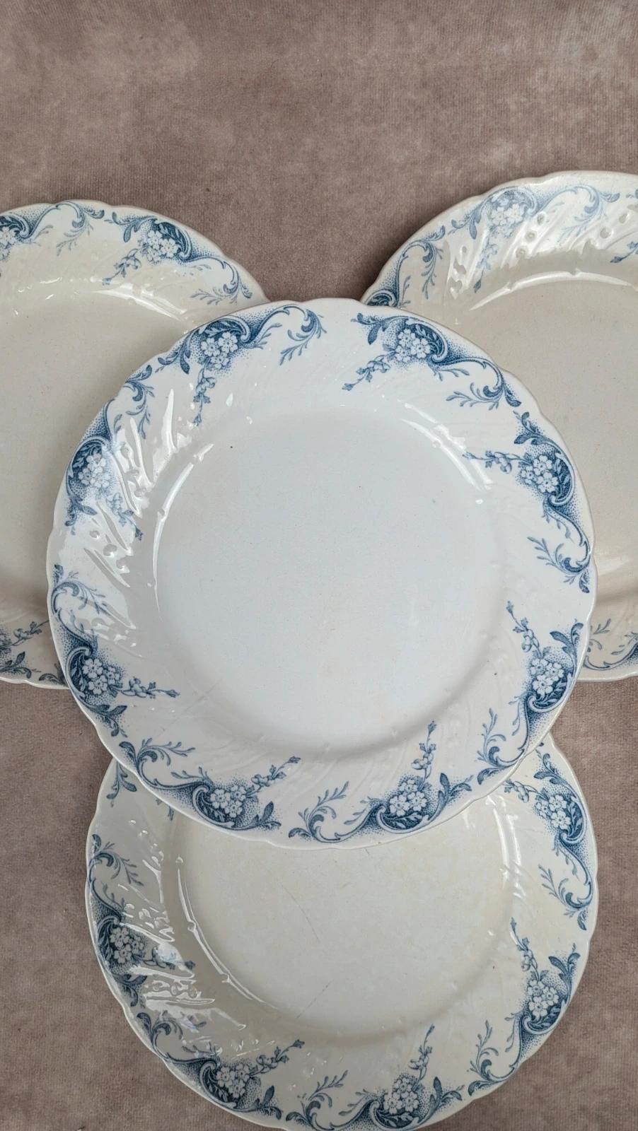 Lot de 4 assiettes à dessert Lunéville – Modèle Angèle