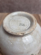 Bol ancien Hbcm Hippolyte Boulenger Creil Montereau terre de fer décor vert