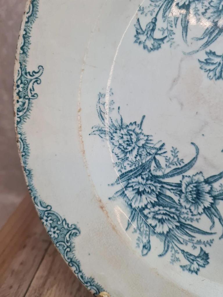 Grande assiette Terre de Fer Clairefontaine modèle Œillet 🌿