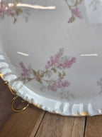 Service à dessert ancien porcelaine de Limoges Cfh Gdm – 7 pièces
