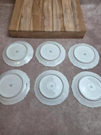 Service à dessert ancien porcelaine de Limoges Cfh Gdm – 7 pièces