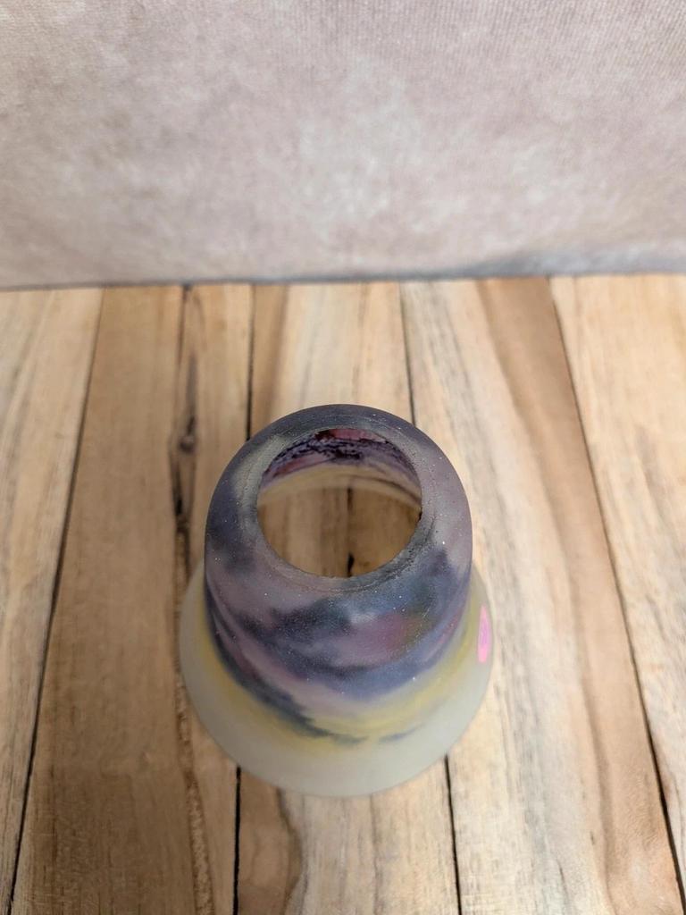 Abat-jour ancien en pâte de verre