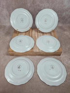 Lot de 6 assiettes à dessert fleuries L’amandinoise 🌸🍰