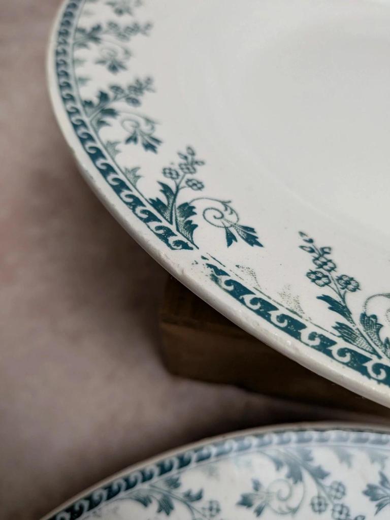 Lot de 4 assiettes creuses Terre de Fer Montigny Gien