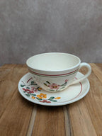 Tasse & soucoupe Sarreguemines modèle Bitche – Terre de fer