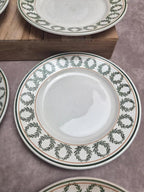 Lot de 8 assiettes à dessert Saint-amand Hamage modèle Marceau – faïence ancienne