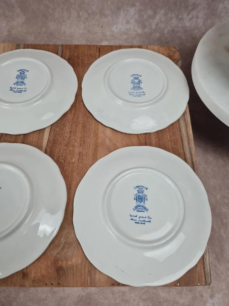 Service à café Kg Lunéville, modèle « Toile de Jouy » Grand Feu
