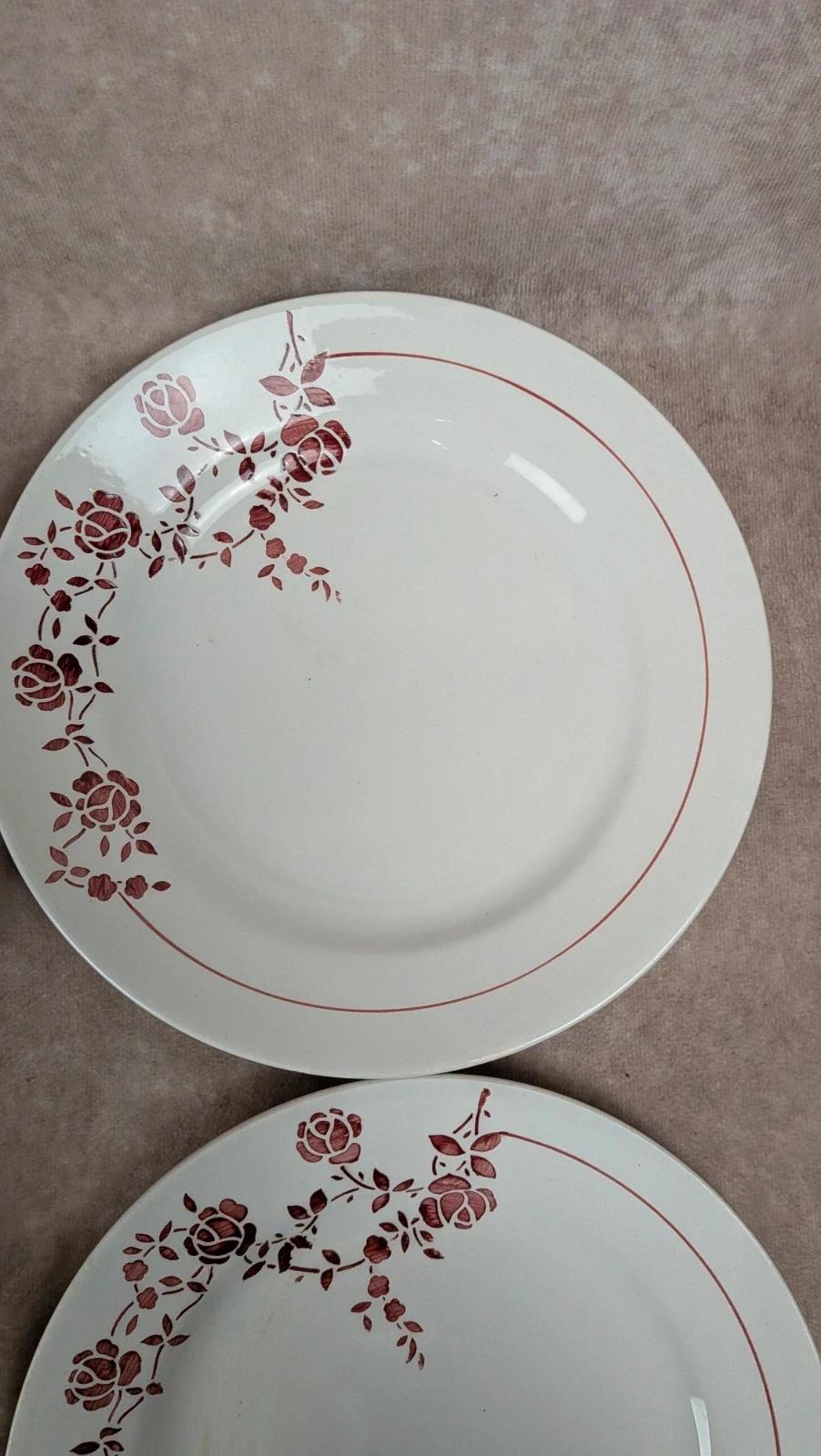 Lot de 6 assiettes plates Saint-amand modèle Marcel