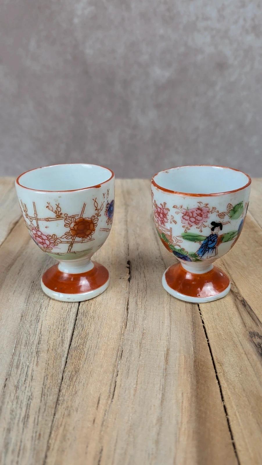 Lot de 2 coquetiers japonais vintage –