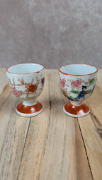 Lot de 2 coquetiers japonais vintage –