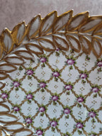 Ancien vide-poche / plateau en porcelaine Von Schierholz Plaue – début Xxe