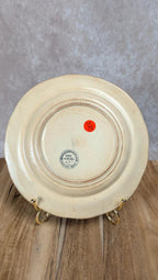 Assiette ancienne Gien – Médaille Exposition 1844 – Décor historique Grèce