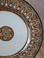 Assiette ancienne en terre de fer – Grecian Border – Faïence anglaise Xixe