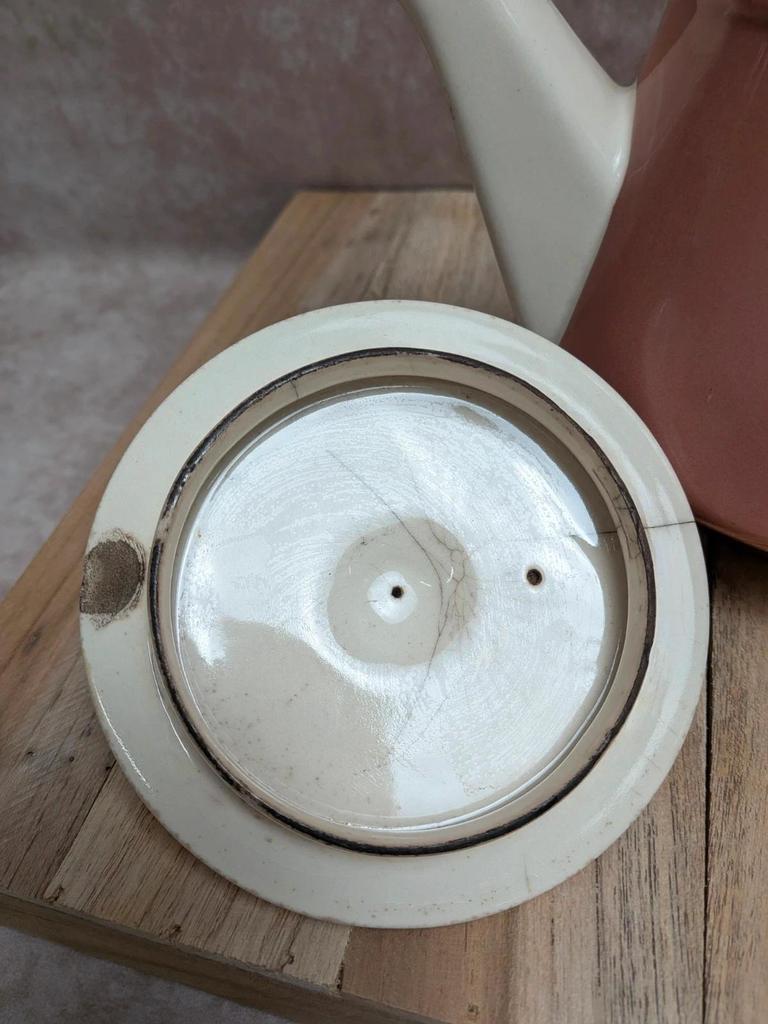 Théière vintage Villeroy & Boch Salam rose poudré