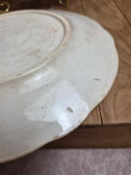 Lot de 2 assiettes terre de fer Longchamp modèle Lila Art nouveau 22 cm
