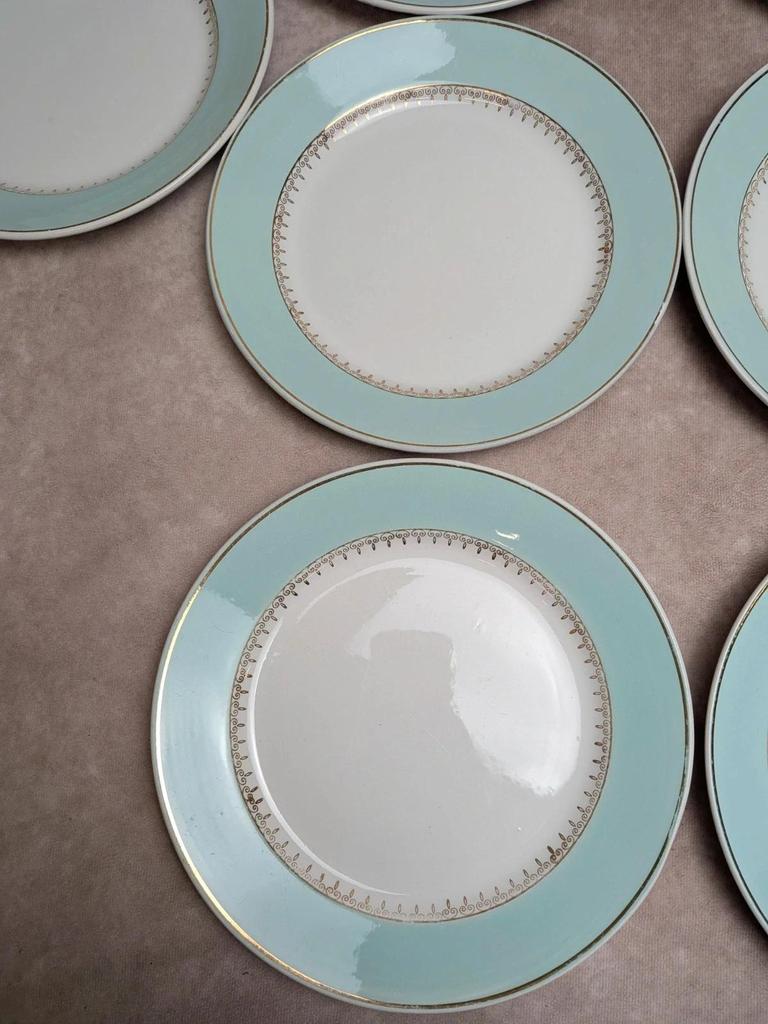 Lot de 8 assiettes plates Lunéville modèle Senlis