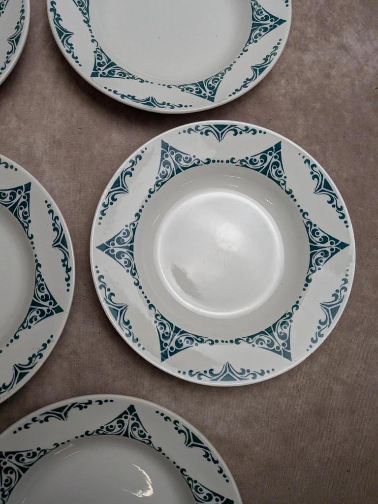 Lot de 11 assiettes creuses terre de fer Moulin des Loups Fti 22