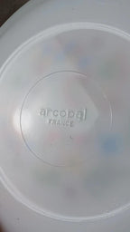 Lot de 4 assiettes à dessert Arcopal France – modèle “oiseaux du Paradis”
