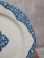 Assiette ancienne Gien Xixe – Grand Dépôt E. Bourgeois Paris – Terre de fer