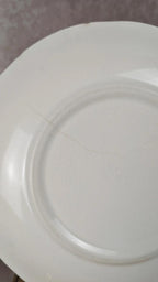 2 assiettes anciennes Gien décor bleu Bp motif paysage