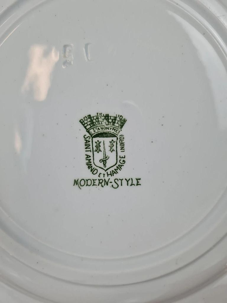 Lot de 6 assiettes Saint-amand & Hamage – Modèle Modern-style 🌿