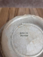 Bol ancien Hbcm Hippolyte Boulenger Creil Montereau terre de fer décor vert