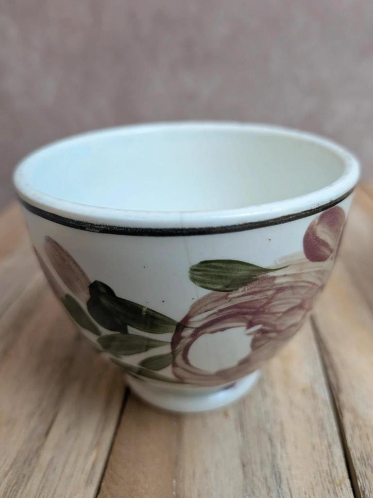 Lot de 2 tasses anciennes terre de fer Creil et Montereau – Xixe