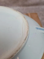 Légumière ancienne en bn terre de fer Sarreguemines “nancy” complète – plat + couvercle 💙
